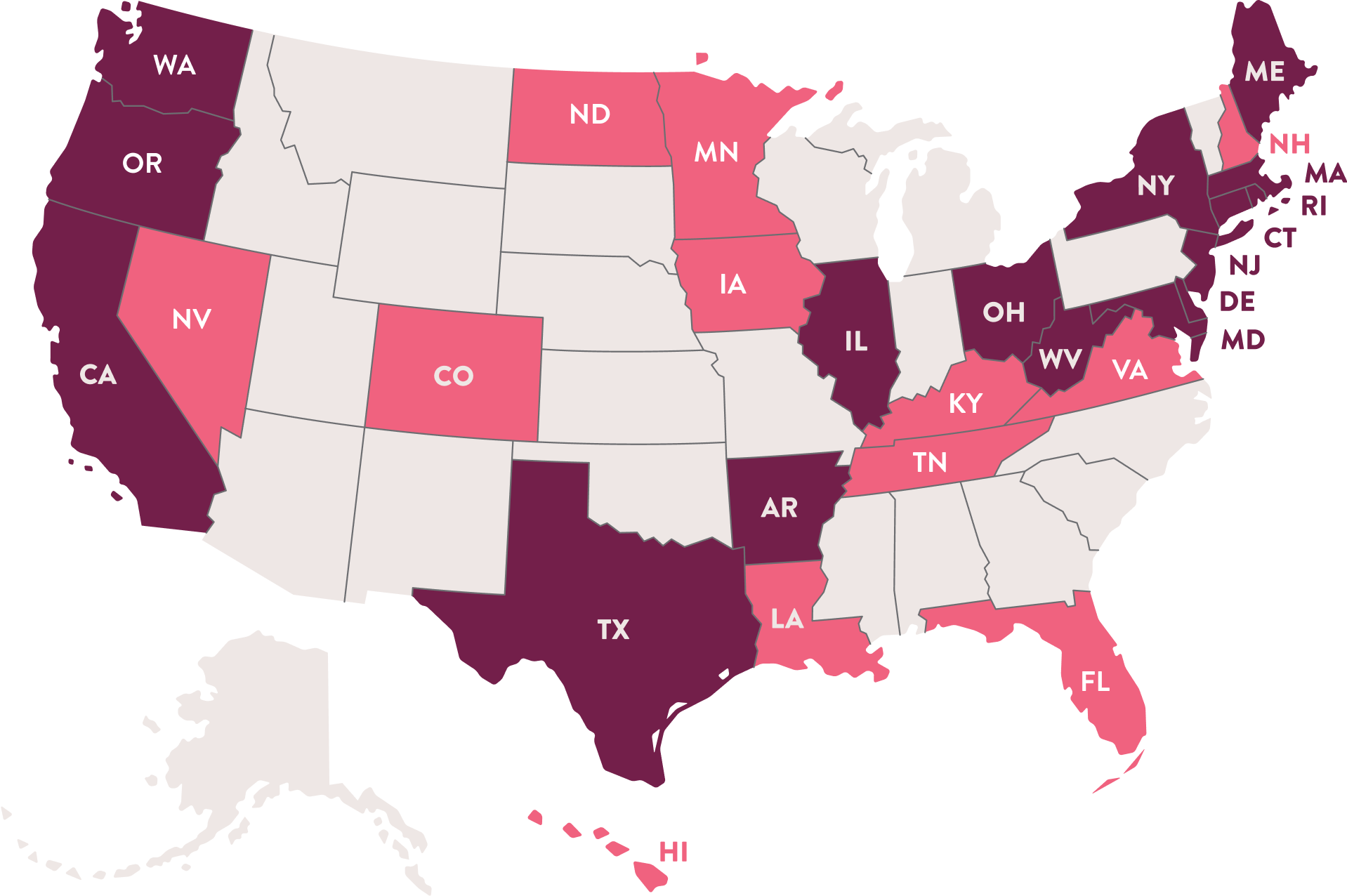 Map showing overview of fertility laws